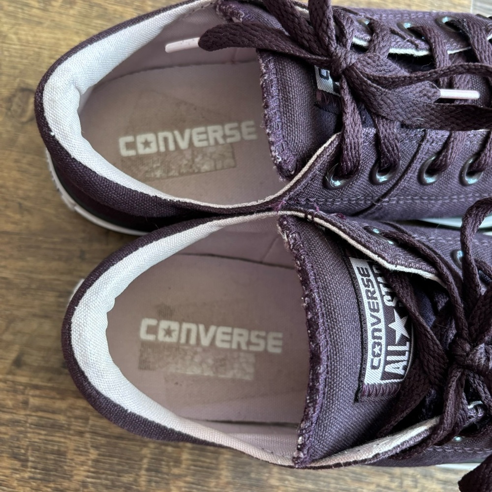 Converse All Star Low Top Purple Sneakers Women’s Size 8 - Picture 5 of 10